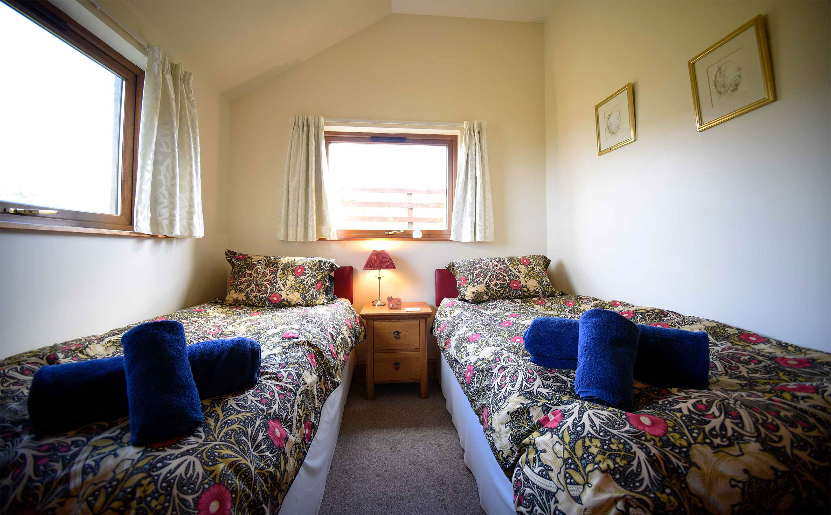 Auld Mission Cottage contains a twin bedroom with all bedding and linen provided