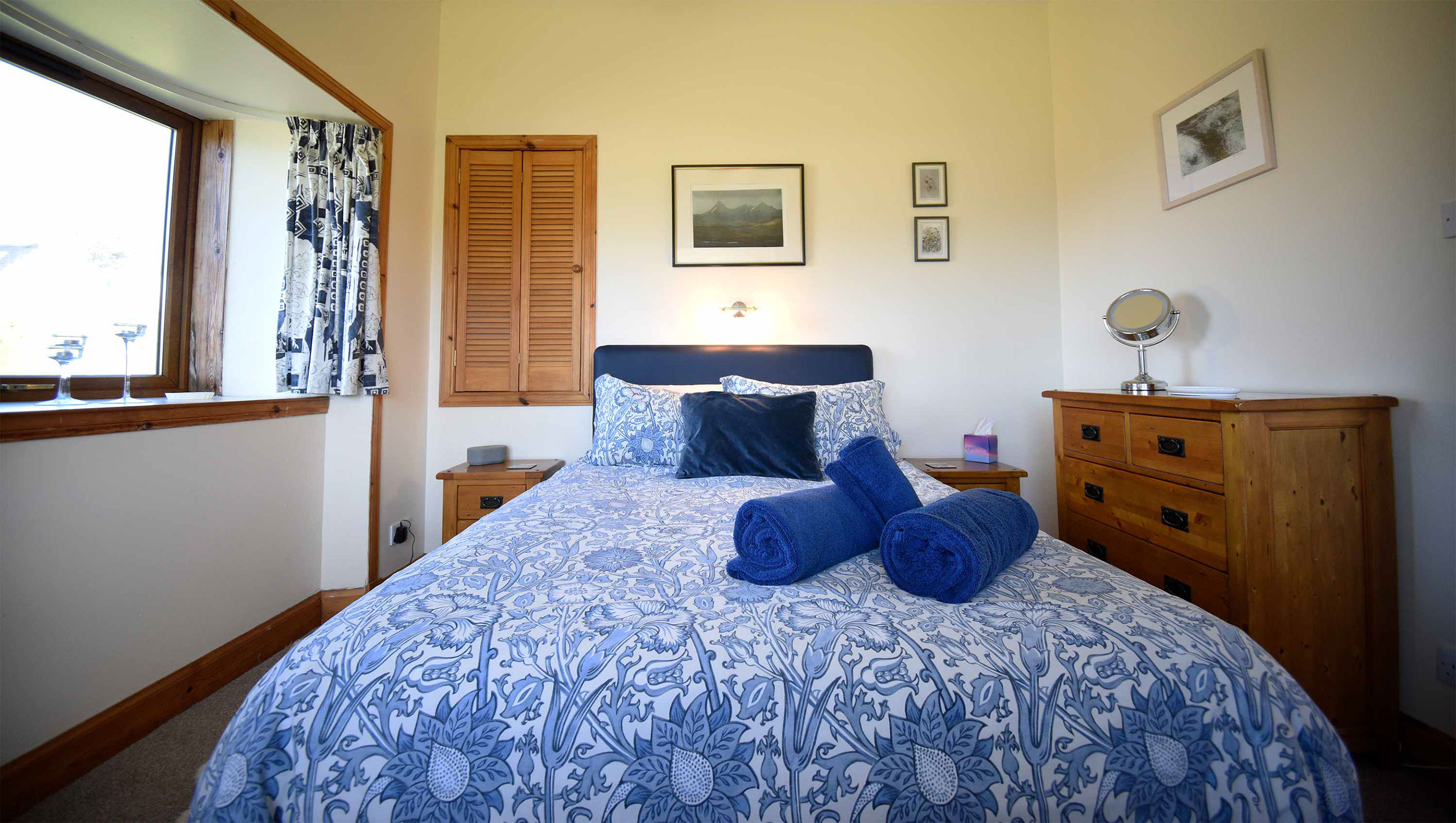 Our Self Catering Accommodation in Waternish contains a comfortable King Size Double Bed