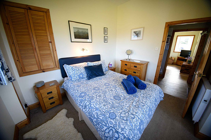 Our King Size Double Bed offers stunning sea views and WIFI Internet