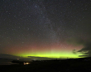 See Northern Lights from Auld Mission Cottage Self Catering on the Isle of Skye