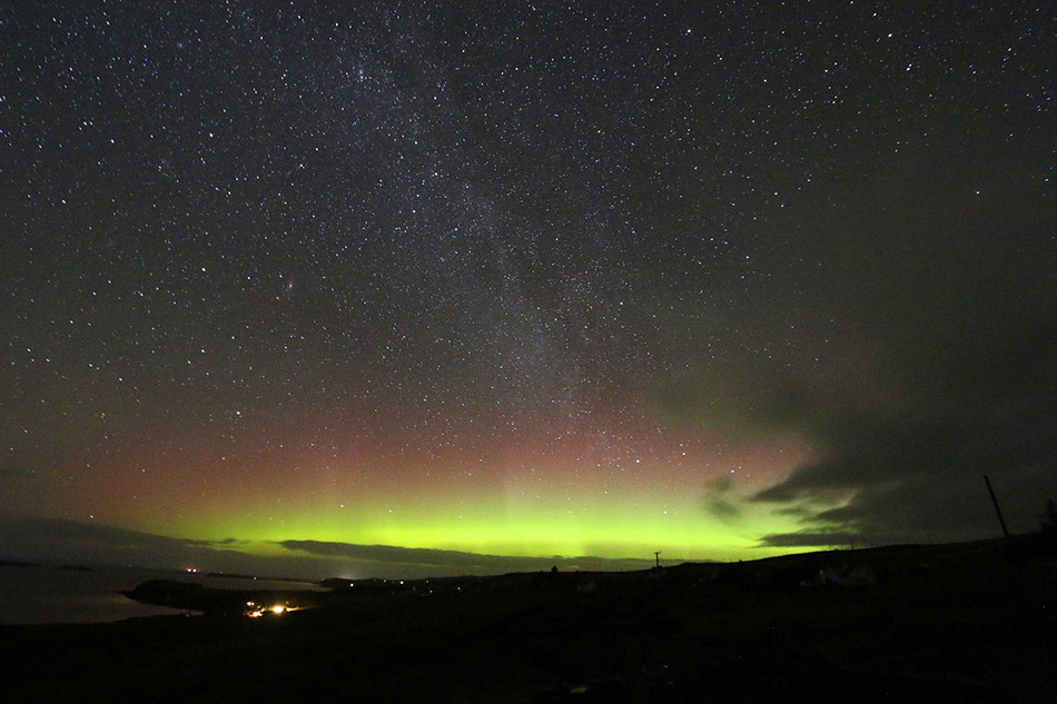 See Northern Lights from Auld Mission Cottage Self Catering on the Isle of Skye